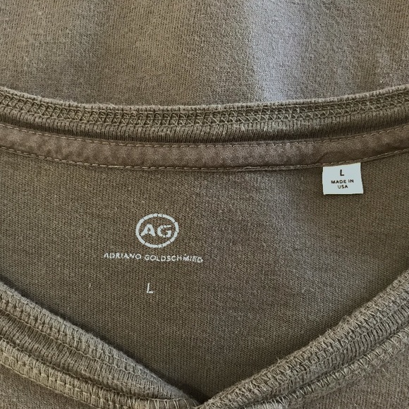 ADRIANO GOLDSCHMIED Olive Henley Top - Picture 6 of 12